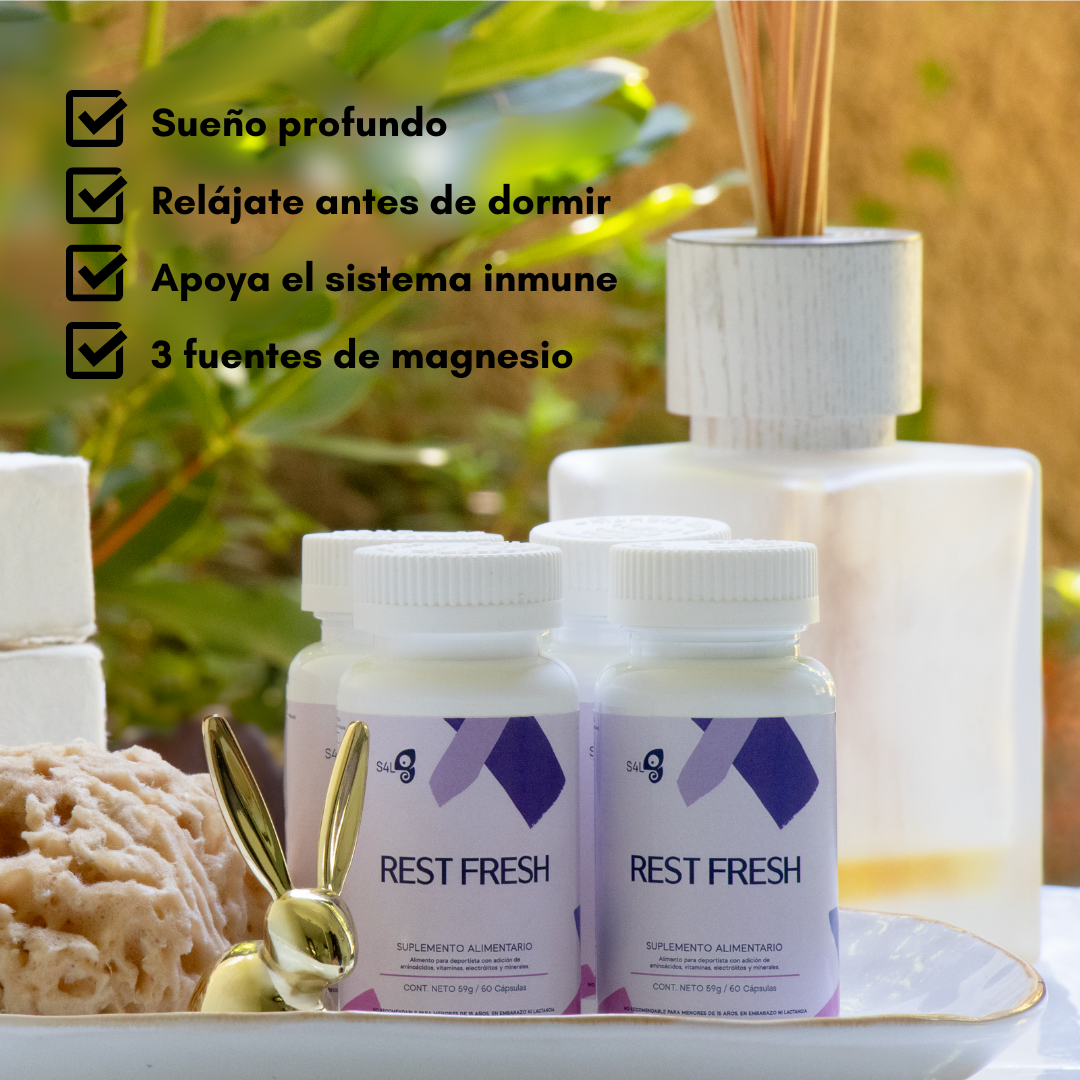 PACK 2 REST FRESH - SUEÑO Y DESCANSO - 120 CÁPSULAS - 40 PORCIONES